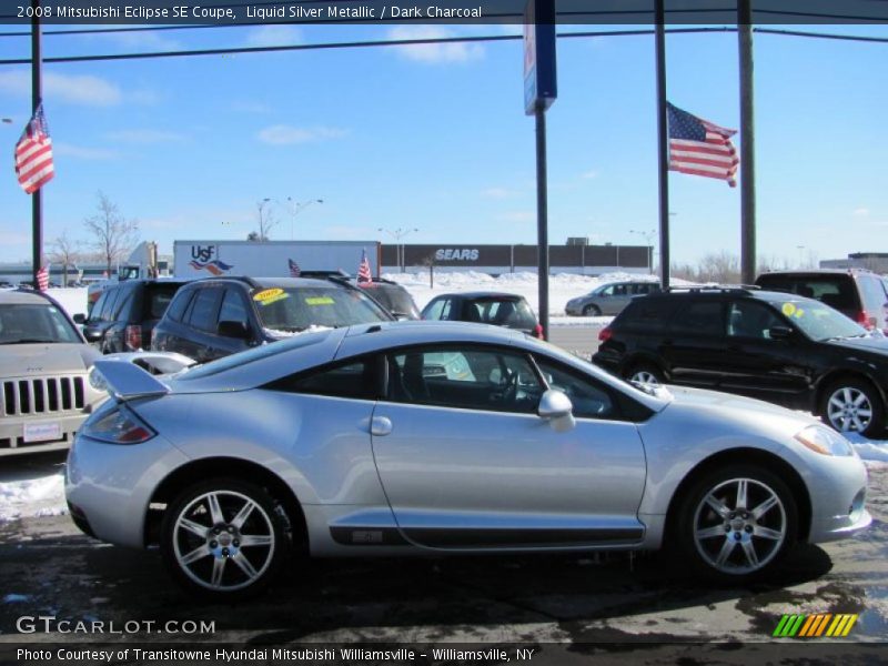 Liquid Silver Metallic / Dark Charcoal 2008 Mitsubishi Eclipse SE Coupe