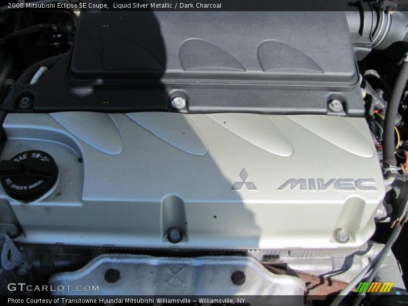 Liquid Silver Metallic / Dark Charcoal 2008 Mitsubishi Eclipse SE Coupe