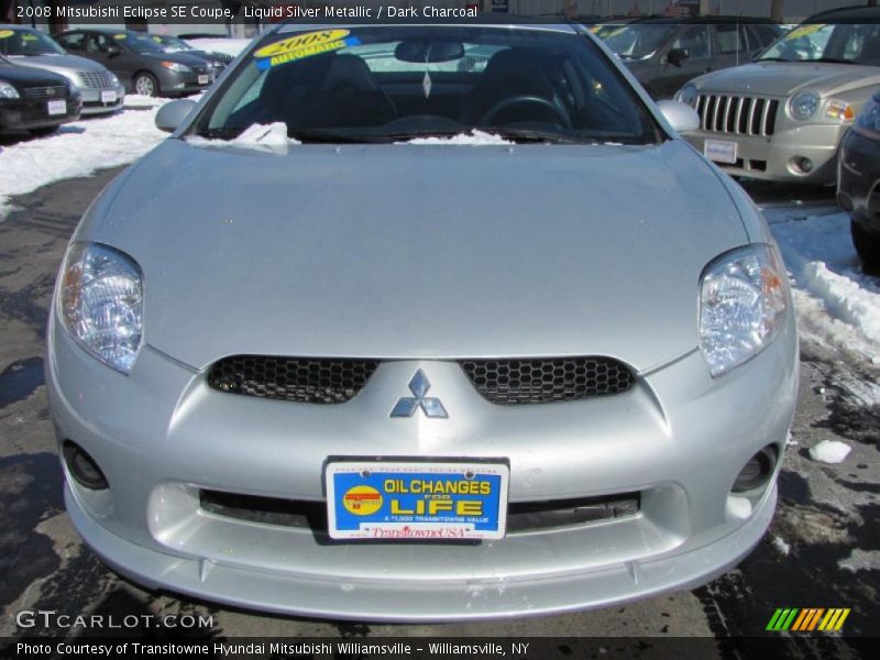 Liquid Silver Metallic / Dark Charcoal 2008 Mitsubishi Eclipse SE Coupe