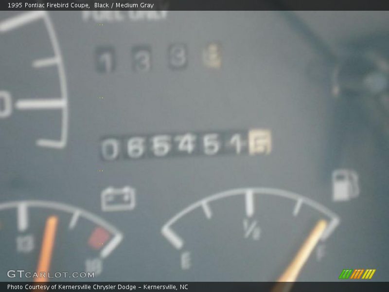 Black / Medium Gray 1995 Pontiac Firebird Coupe