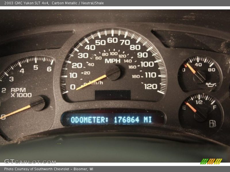 Carbon Metallic / Neutral/Shale 2003 GMC Yukon SLT 4x4
