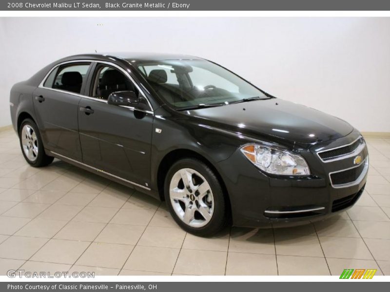 Black Granite Metallic / Ebony 2008 Chevrolet Malibu LT Sedan