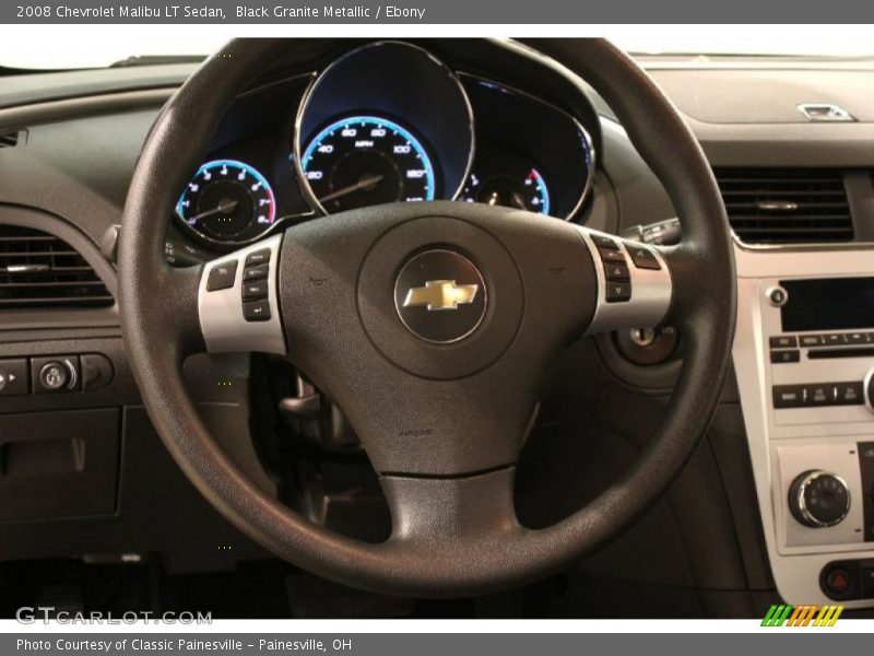 Black Granite Metallic / Ebony 2008 Chevrolet Malibu LT Sedan