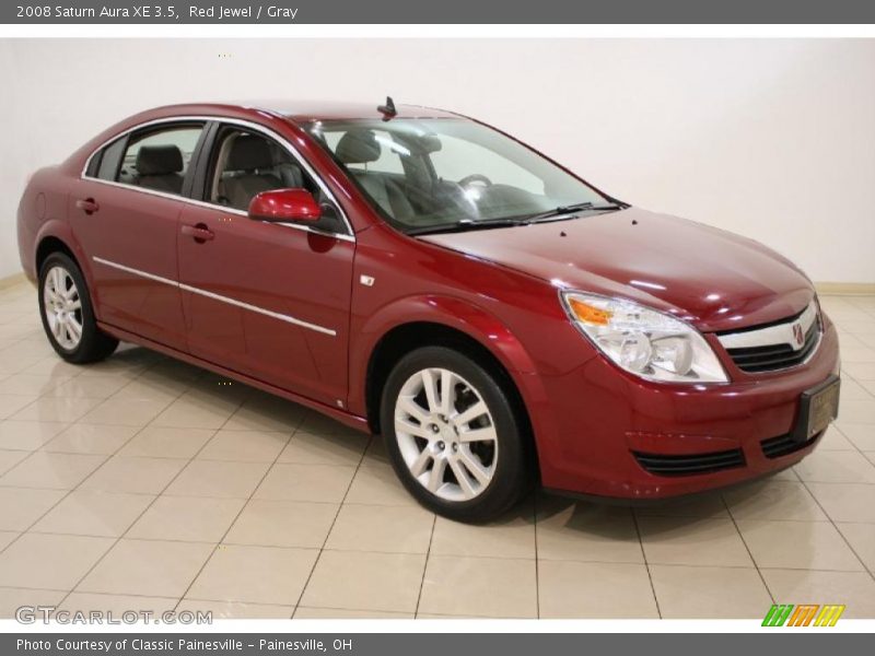 Red Jewel / Gray 2008 Saturn Aura XE 3.5