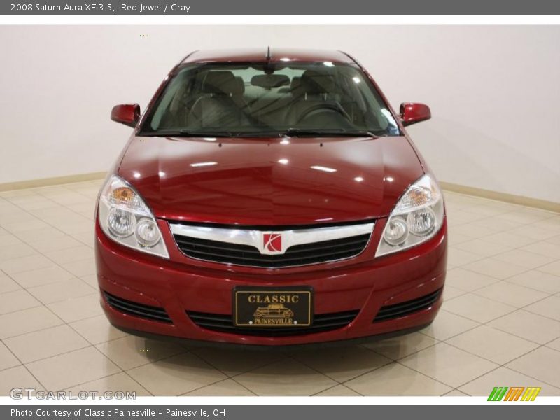 Red Jewel / Gray 2008 Saturn Aura XE 3.5