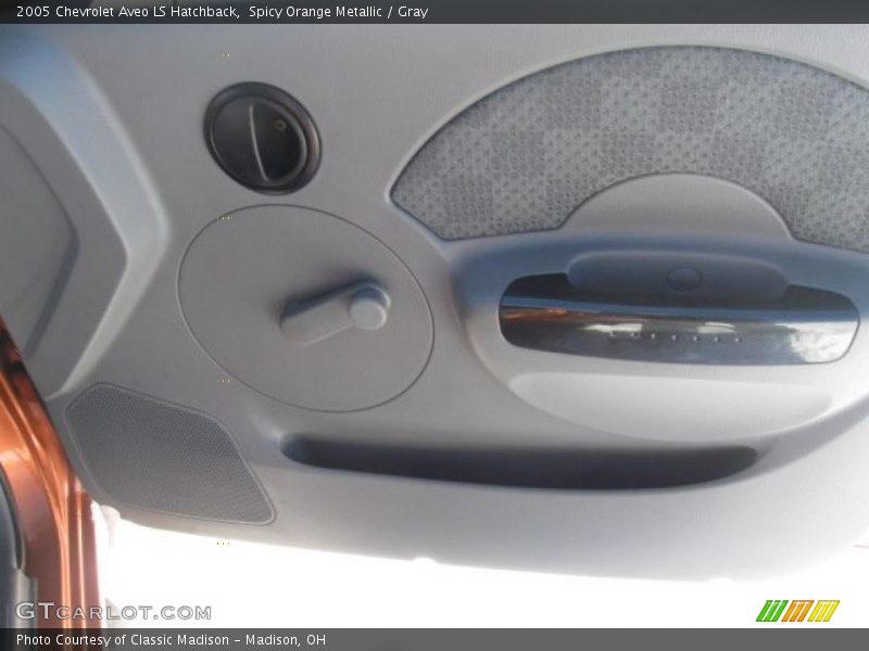 Spicy Orange Metallic / Gray 2005 Chevrolet Aveo LS Hatchback