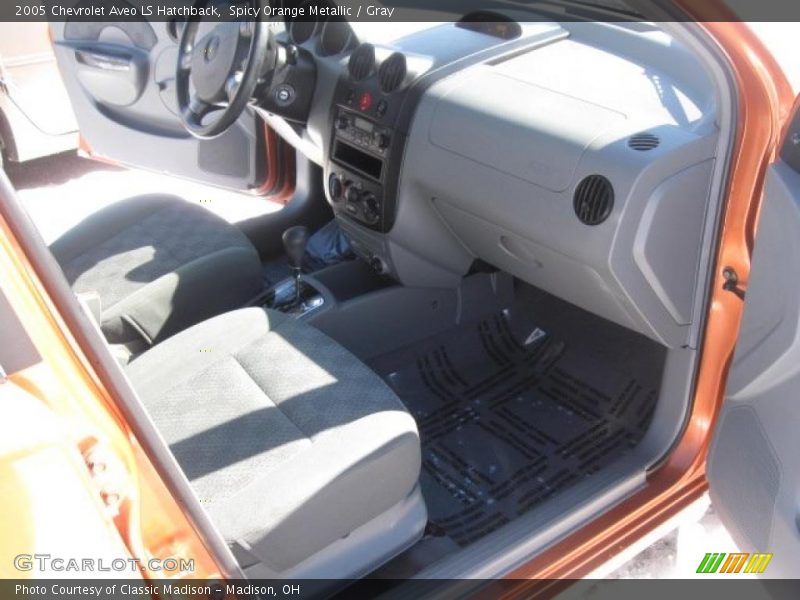 Spicy Orange Metallic / Gray 2005 Chevrolet Aveo LS Hatchback