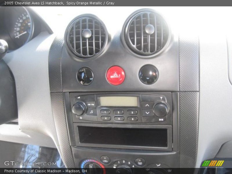 Spicy Orange Metallic / Gray 2005 Chevrolet Aveo LS Hatchback