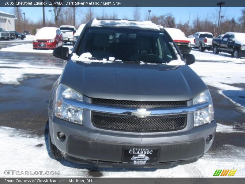Dark Silver Metallic / Light Gray 2005 Chevrolet Equinox LS AWD