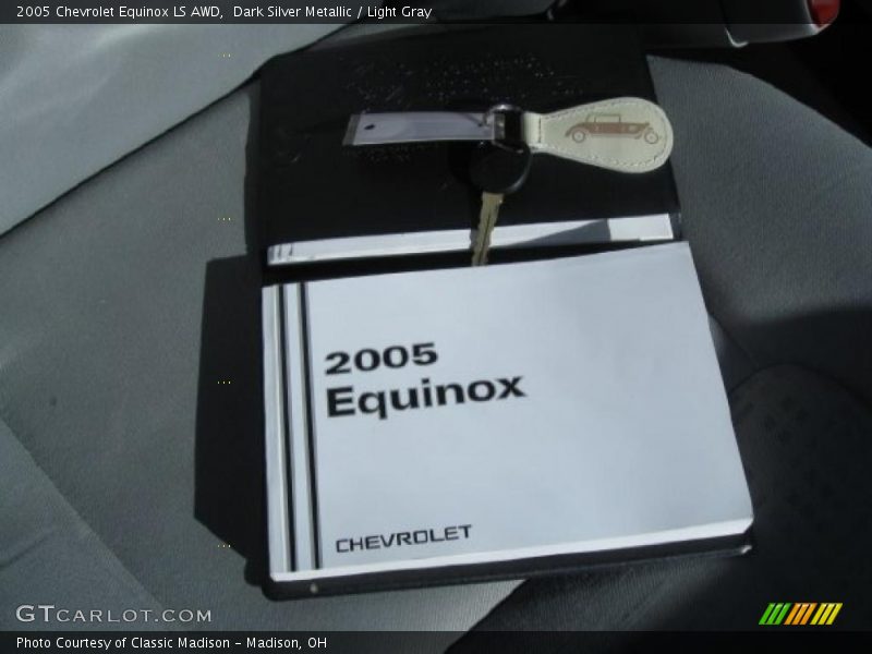 Dark Silver Metallic / Light Gray 2005 Chevrolet Equinox LS AWD