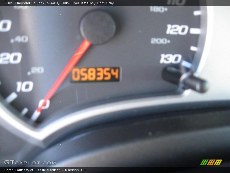 Dark Silver Metallic / Light Gray 2005 Chevrolet Equinox LS AWD