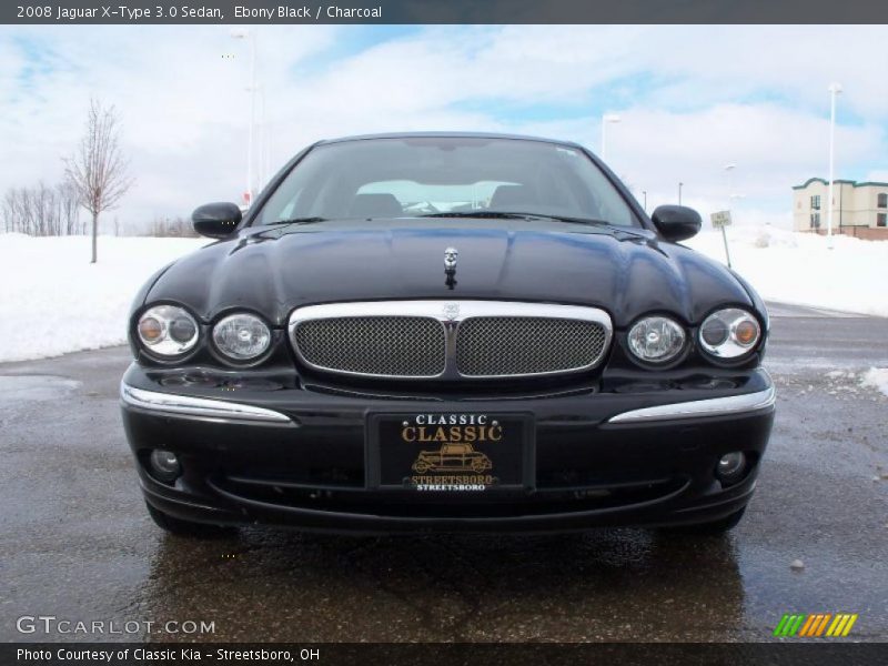 Ebony Black / Charcoal 2008 Jaguar X-Type 3.0 Sedan