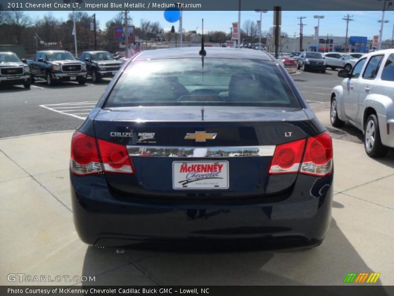 Imperial Blue Metallic / Medium Titanium 2011 Chevrolet Cruze LT