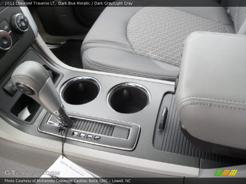 Dark Blue Metallic / Dark Gray/Light Gray 2011 Chevrolet Traverse LT