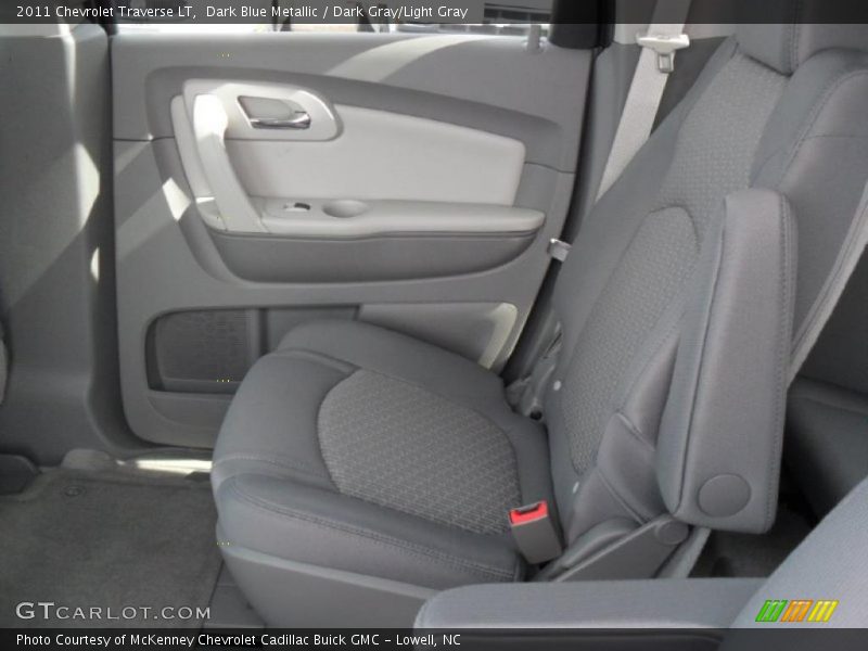 Dark Blue Metallic / Dark Gray/Light Gray 2011 Chevrolet Traverse LT