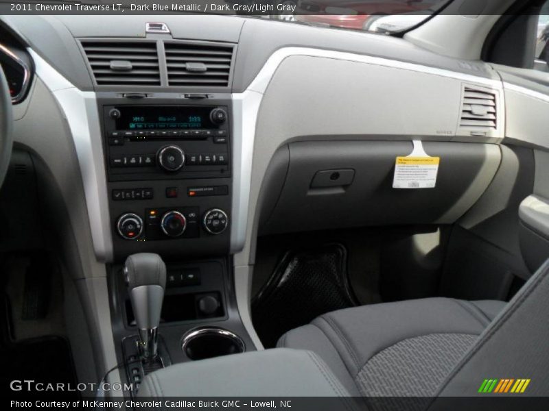 Dark Blue Metallic / Dark Gray/Light Gray 2011 Chevrolet Traverse LT