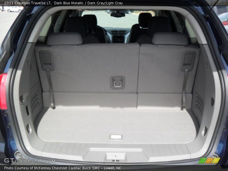 Dark Blue Metallic / Dark Gray/Light Gray 2011 Chevrolet Traverse LT