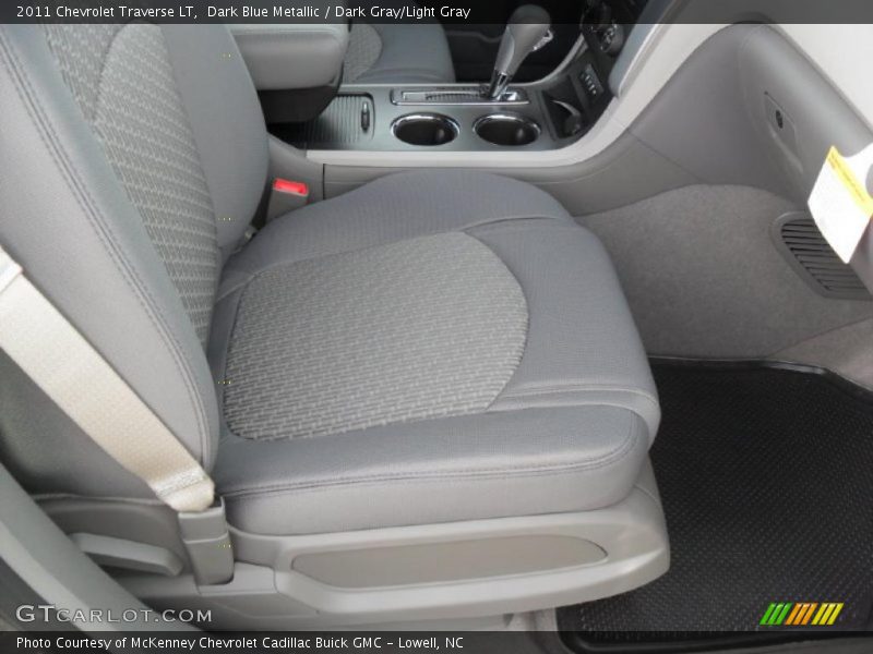 Dark Blue Metallic / Dark Gray/Light Gray 2011 Chevrolet Traverse LT