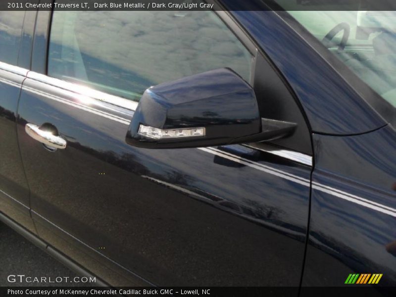 Dark Blue Metallic / Dark Gray/Light Gray 2011 Chevrolet Traverse LT