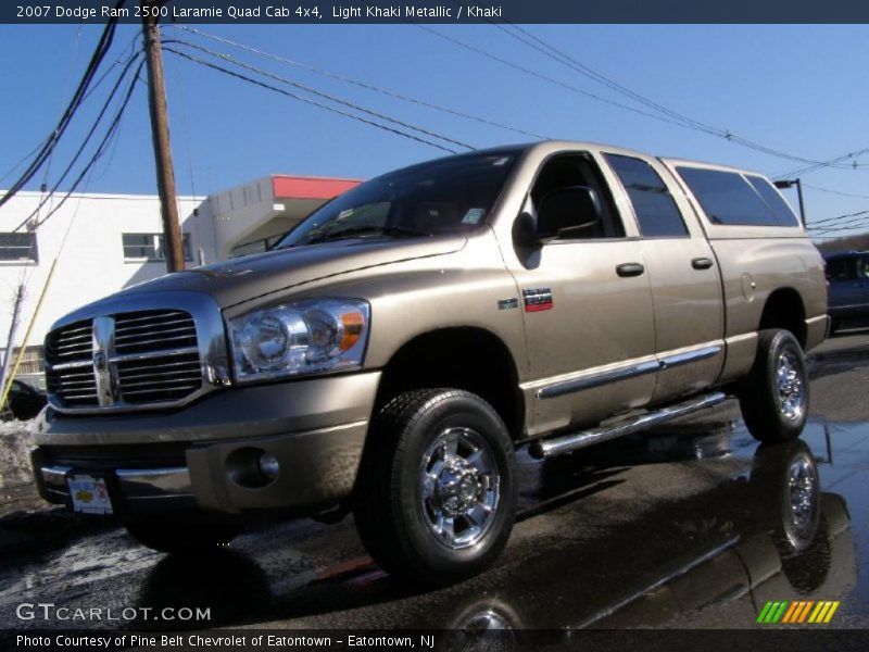 Light Khaki Metallic / Khaki 2007 Dodge Ram 2500 Laramie Quad Cab 4x4
