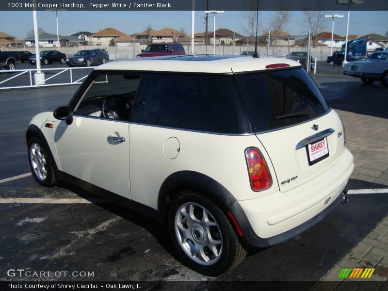 Pepper White / Panther Black 2003 Mini Cooper Hardtop