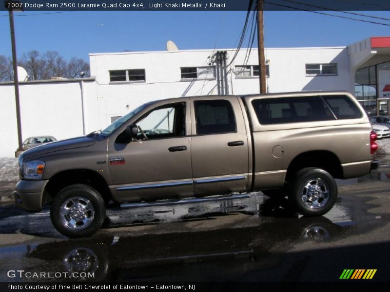 Light Khaki Metallic / Khaki 2007 Dodge Ram 2500 Laramie Quad Cab 4x4