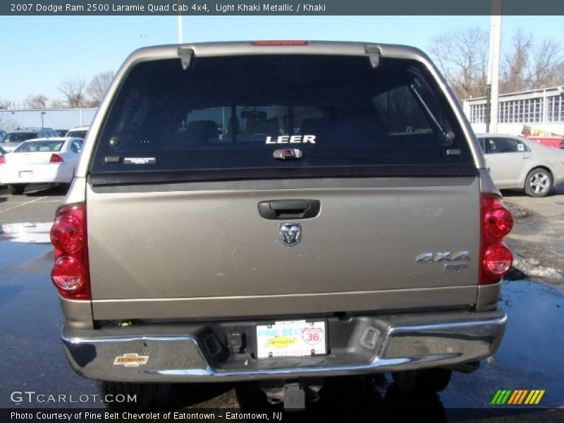 Light Khaki Metallic / Khaki 2007 Dodge Ram 2500 Laramie Quad Cab 4x4