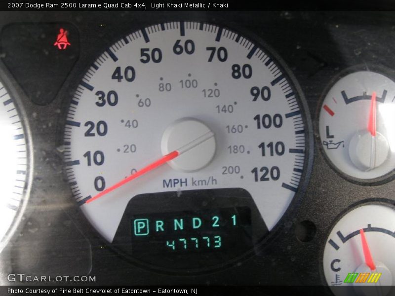 Light Khaki Metallic / Khaki 2007 Dodge Ram 2500 Laramie Quad Cab 4x4