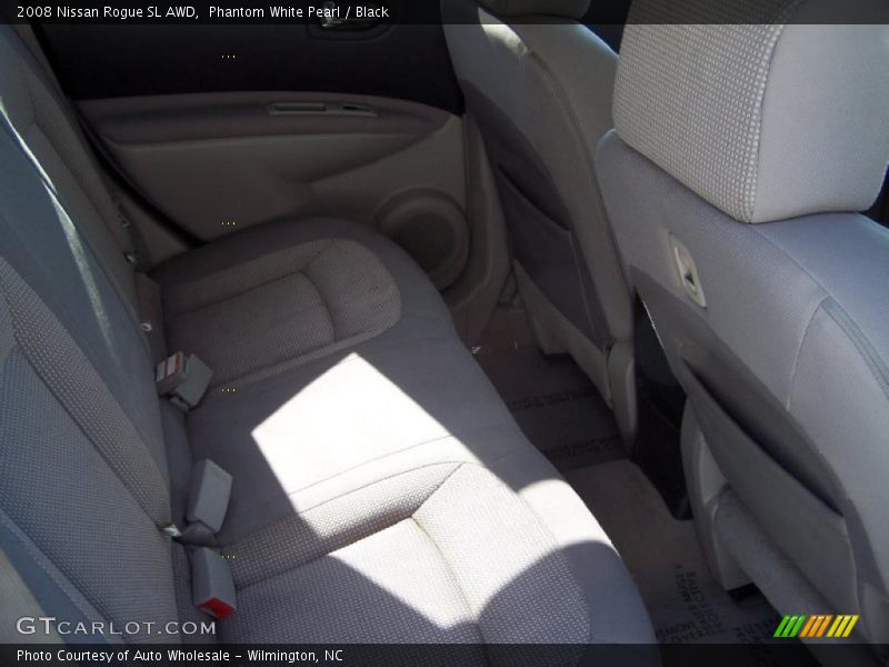 Phantom White Pearl / Black 2008 Nissan Rogue SL AWD