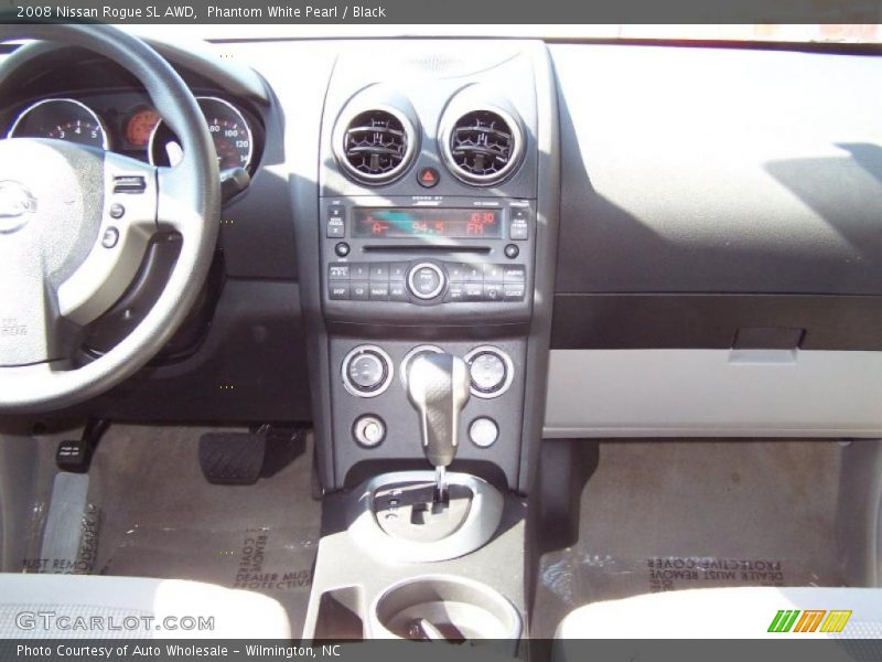 Phantom White Pearl / Black 2008 Nissan Rogue SL AWD