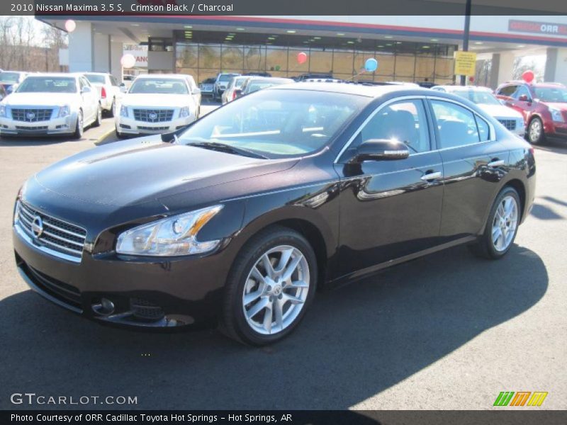 Crimson Black / Charcoal 2010 Nissan Maxima 3.5 S