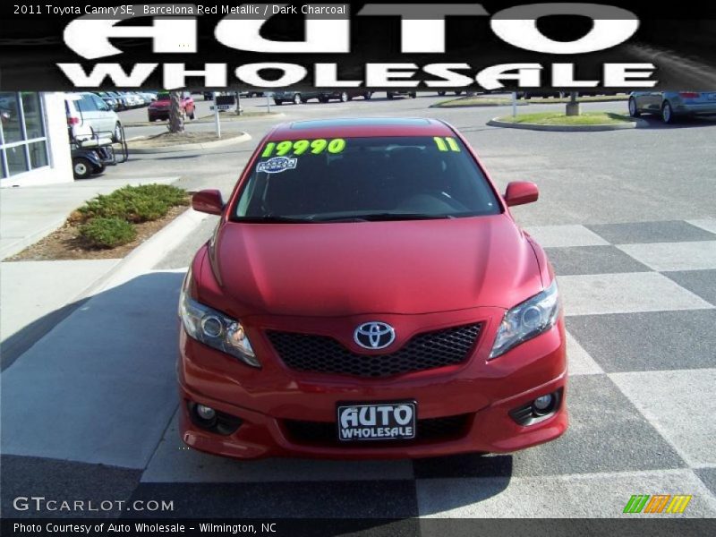Barcelona Red Metallic / Dark Charcoal 2011 Toyota Camry SE