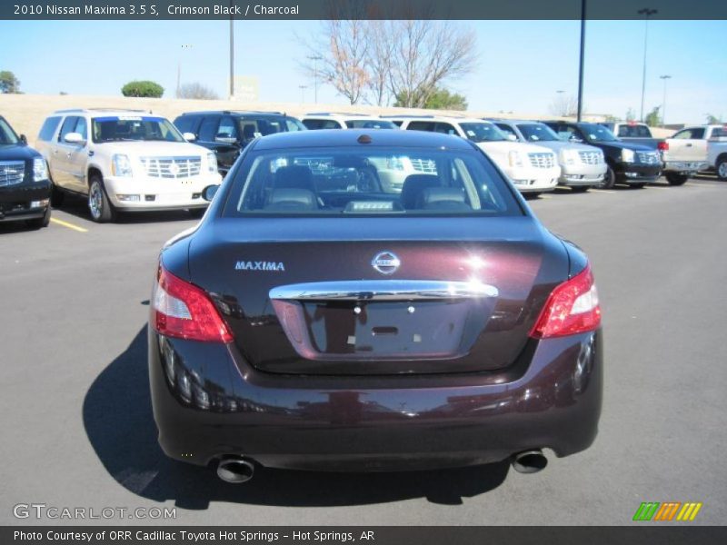 Crimson Black / Charcoal 2010 Nissan Maxima 3.5 S
