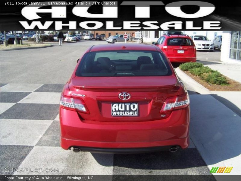Barcelona Red Metallic / Dark Charcoal 2011 Toyota Camry SE