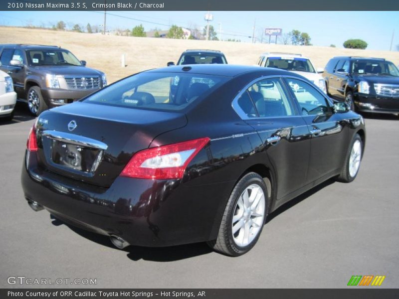 Crimson Black / Charcoal 2010 Nissan Maxima 3.5 S