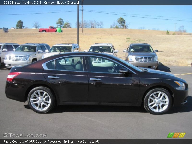 Crimson Black / Charcoal 2010 Nissan Maxima 3.5 S