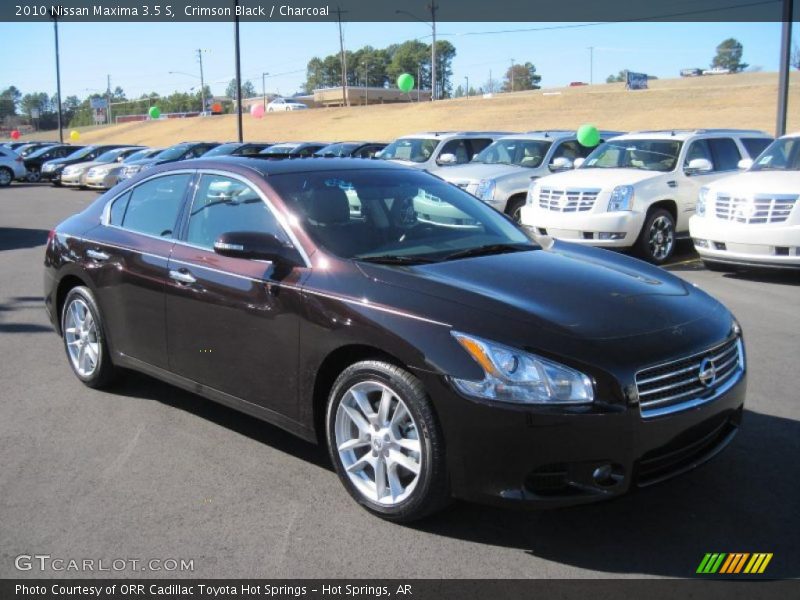 Crimson Black / Charcoal 2010 Nissan Maxima 3.5 S