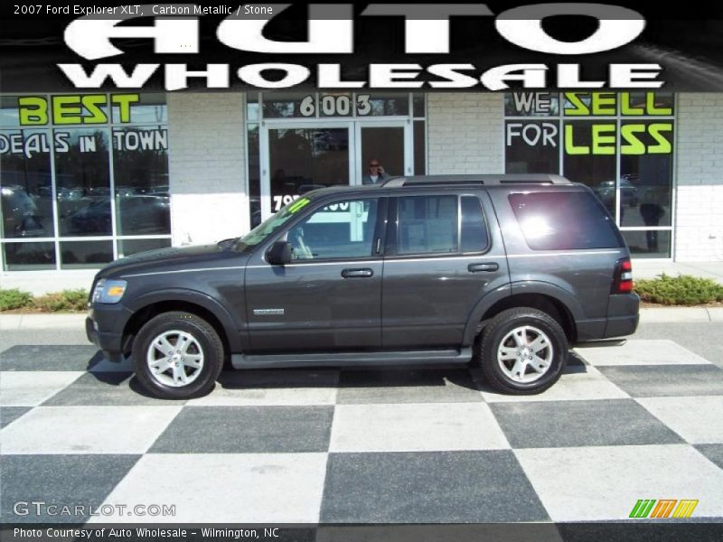 Carbon Metallic / Stone 2007 Ford Explorer XLT
