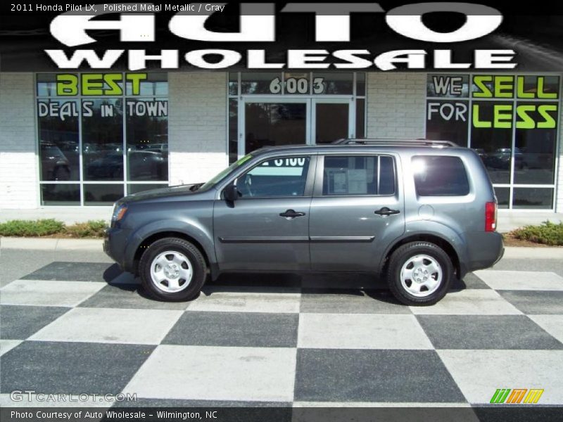 Polished Metal Metallic / Gray 2011 Honda Pilot LX