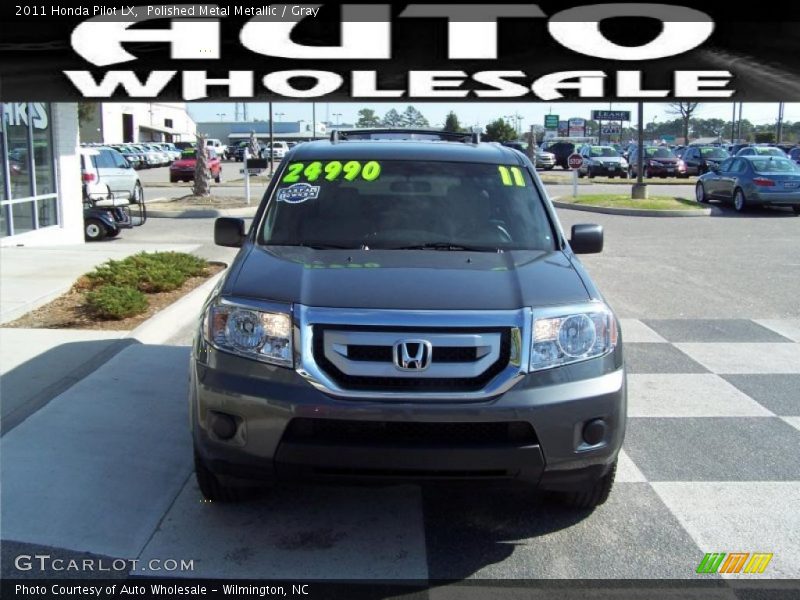 Polished Metal Metallic / Gray 2011 Honda Pilot LX