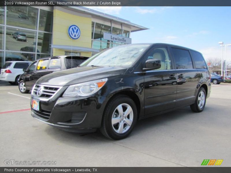 Nocturne Black Metallic / Ceylon Beige 2009 Volkswagen Routan SEL