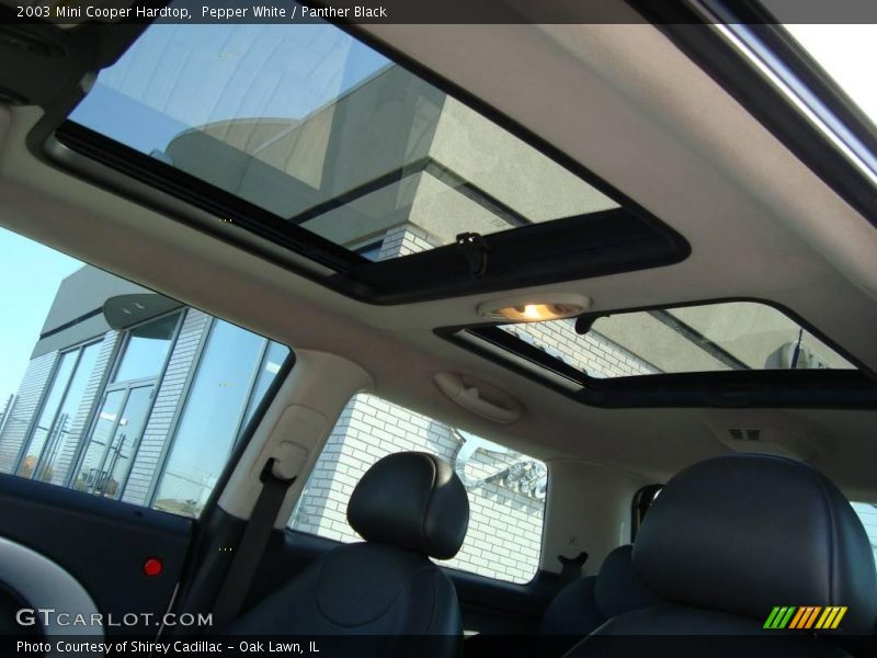 Pepper White / Panther Black 2003 Mini Cooper Hardtop