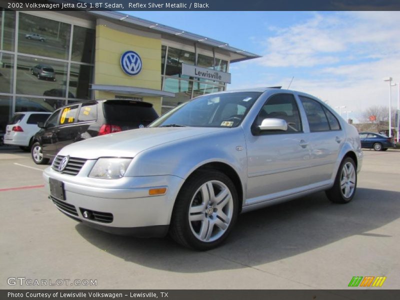 Reflex Silver Metallic / Black 2002 Volkswagen Jetta GLS 1.8T Sedan