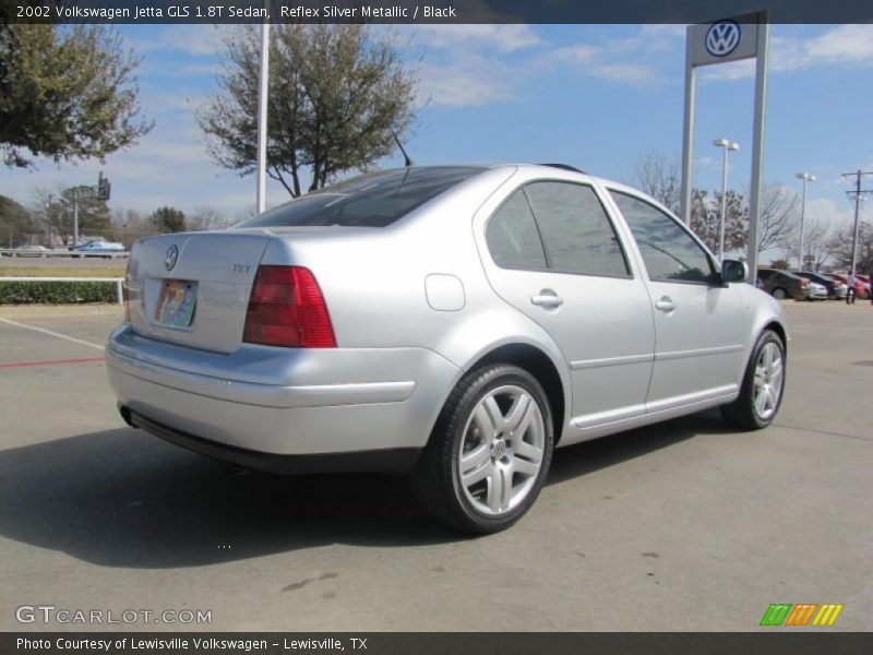 Reflex Silver Metallic / Black 2002 Volkswagen Jetta GLS 1.8T Sedan