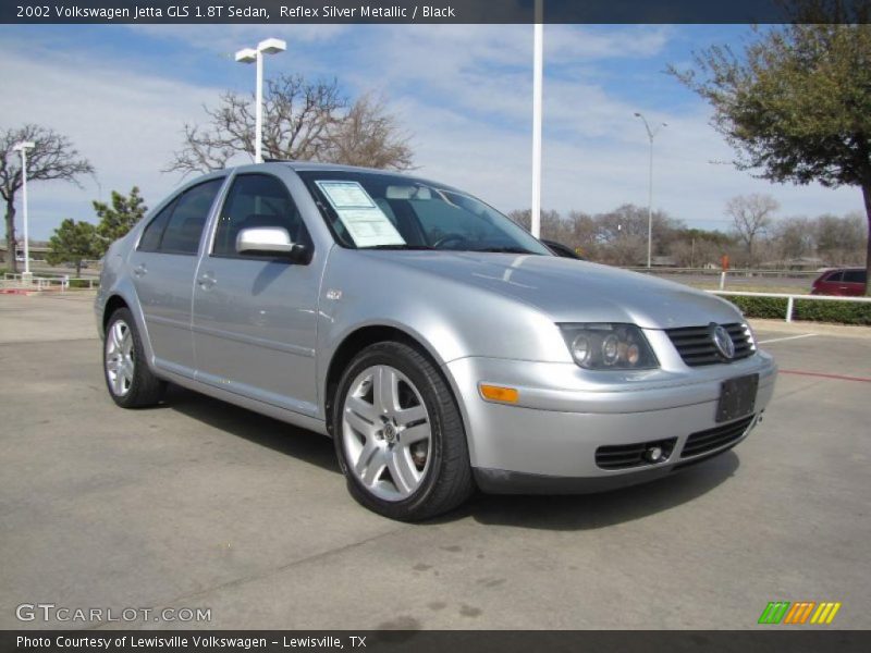 Reflex Silver Metallic / Black 2002 Volkswagen Jetta GLS 1.8T Sedan