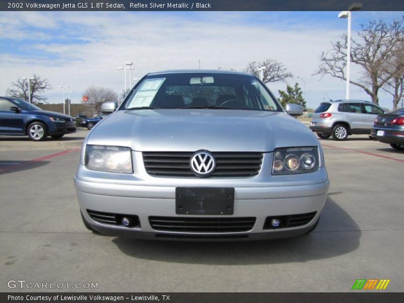 Reflex Silver Metallic / Black 2002 Volkswagen Jetta GLS 1.8T Sedan