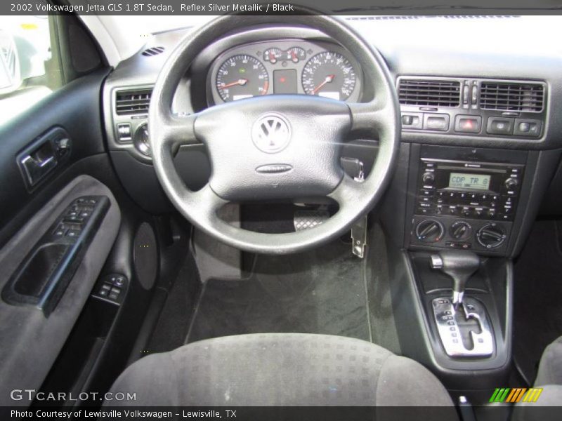 Reflex Silver Metallic / Black 2002 Volkswagen Jetta GLS 1.8T Sedan