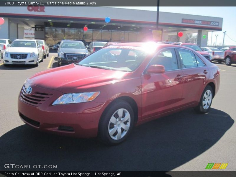 Barcelona Red Metallic / Ash 2008 Toyota Camry LE