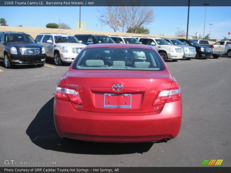 Barcelona Red Metallic / Ash 2008 Toyota Camry LE