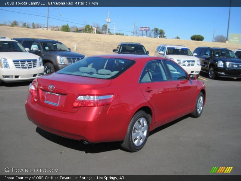 Barcelona Red Metallic / Ash 2008 Toyota Camry LE